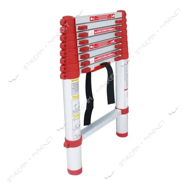 Лестница Intertool LT-3026 алюминиевая телескопическая 8ступ. 2.60м
