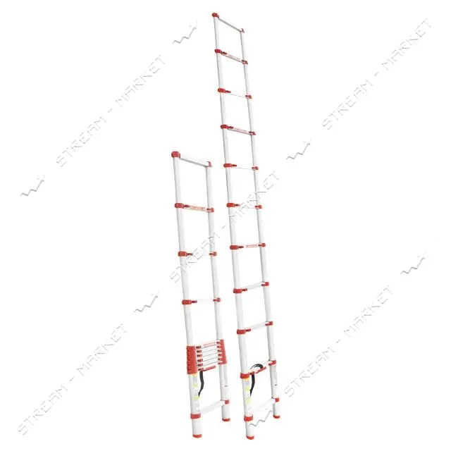 Лестница Intertool LT-3032 алюминиевая телескопическая 10ступ. 3.20м                                