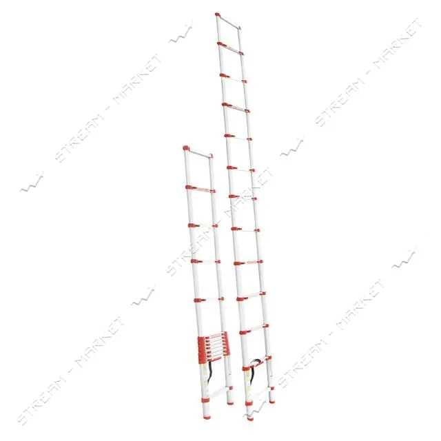 Лестница Intertool LT-3038 алюминиевая телескопическая 12ступ. 3.80м