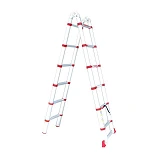 Лестница Intertool LT-3039 алюминиевая телескопическая раскладная универсальная 12ступ. 3.85м       