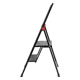 Стремянка алюминиевая Intertool LT-5002 Black Slim 2 ступени высота верхней ступени 456мм 150кг