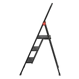 Стремянка алюминиевая Intertool LT-5003 Black Slim 3 ступени высота верхней ступени 684мм 150кг