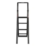 Стремянка алюминиевая Intertool LT-5004 Black Slim 4 ступени высота верхней ступени 912мм 150кг     