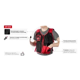Жилет слесарно-строительный Intertool SP-1001 7 карманов