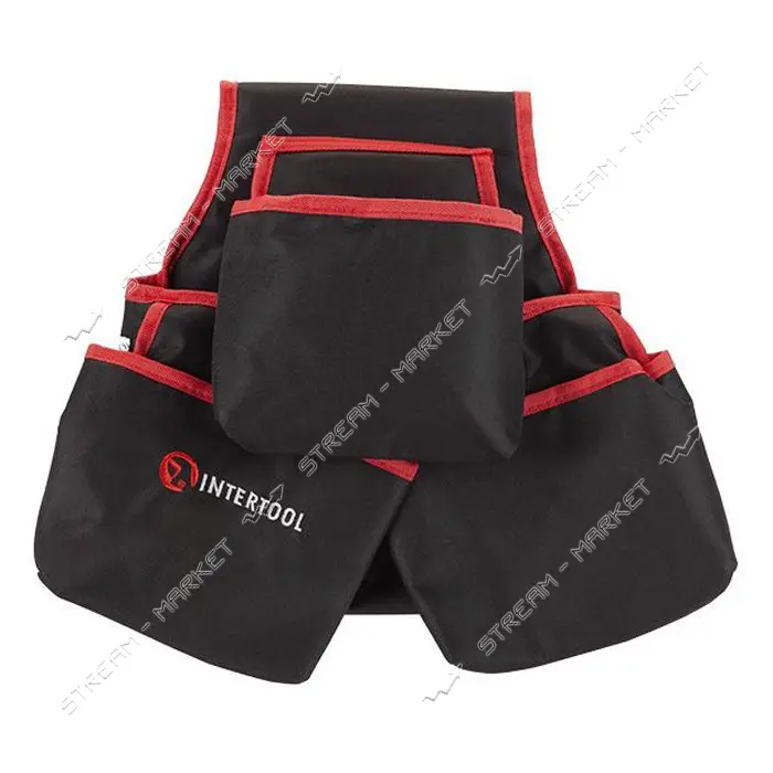 Сумка поясная слесарно-строительная Intertool SP-1031 4 кармана полиэстер