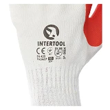 Перчатки Intertool SP-0004 рабочие трикотаж с латексным покрытием 10"