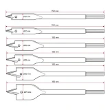 Набор сверл Intertool SD-0206 по дереву 6шт