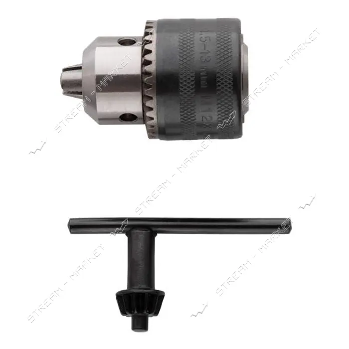 Патрон для дрели Intertool ST-1223 с ключом 12х1.25 1.5-13мм                                        