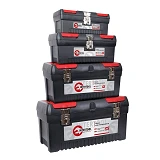 Комплект ящиков для инструмента Intertool BX-0004 с метал.замком 12.5" 16" 19" 24" дюймов 4шт