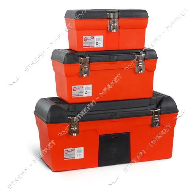 Комплект ящиков для инструмента Intertool BX-0007 с метал.замком 13" 16.5" 23.5" дюймов 3шт