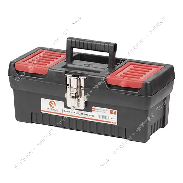 Ящик для инструмента Intertool BX-1013 с металлическими замками 13" 330x177x135мм