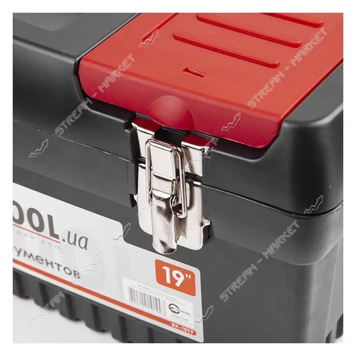 Ящик для инструмента Intertool BX-1019 с металлическими замками 19" 483x242x240мм                   