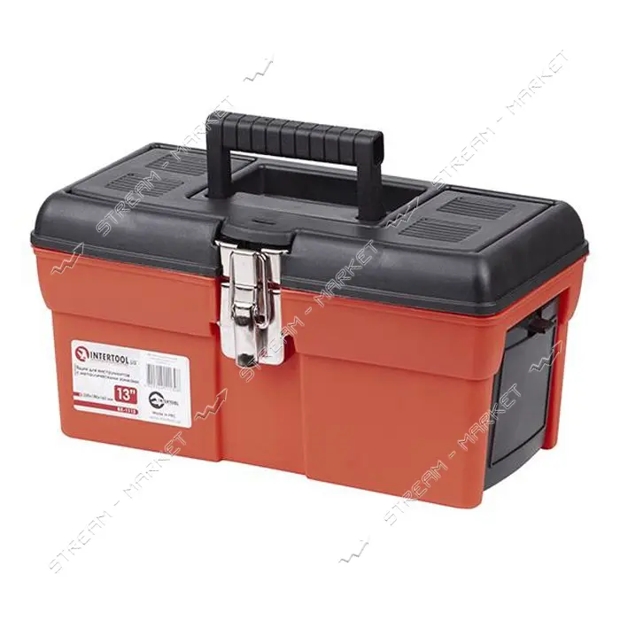 Ящик для инструмента Intertool BX-1113 с металлическими замками 13" 330*x80x165мм