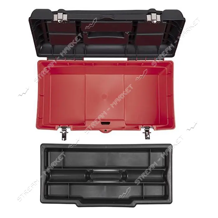 Ящик для инструмента Intertool BX-1119 с металлическими замками 19" 483x242x240мм