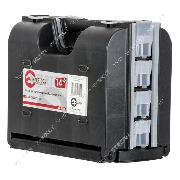 Ящик інструментульний для метизів Intertool BX-4014 14" 360x290x195мм                               