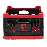Ящик складной пластиковый Intertool BX-6426 загрузка 30 кг 47л 600x400x260мм                        
