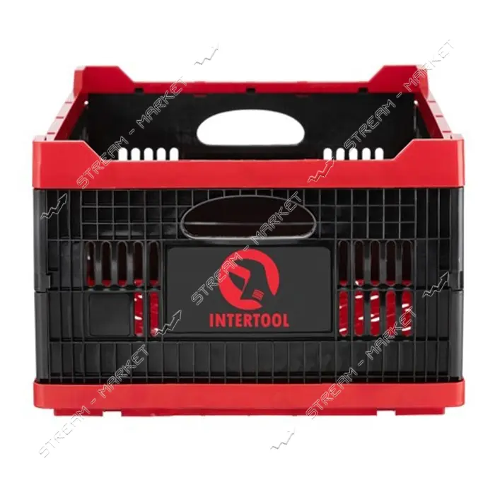 Ящик складной пластиковый Intertool BX-6426 загрузка 30 кг 47л 600x400x260мм                        