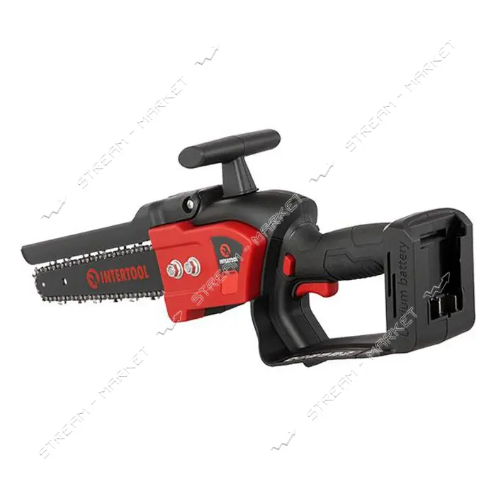 Мини-пилка цепная Intertool  WT-9210 аккумуляторная 20В шина 20см 7.5 м/с без ЗУ и АКБ STORM        