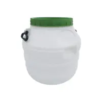 Бочка пищевая Пласт Бак пластиковая с пластиковыми ручками белая 48л                                