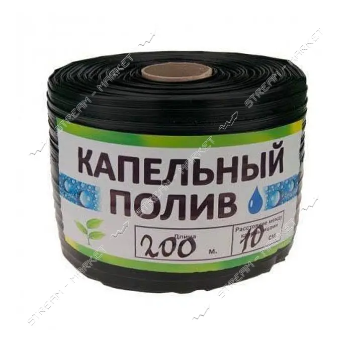 Капельная лента однолетняя Garden Tools щелевая 200м капельное расстояние 10см d16 6 mil            