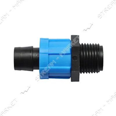 Муфта наружная резьба SL-002 3/4" для ленты d17 100шт