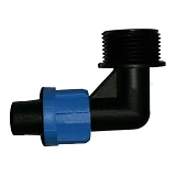 Колено SL-002.3 1/2" наружная резьба для ленты d17                                                  