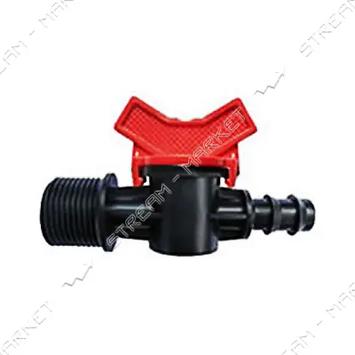 Кран стартовый SL-011-9 наружная резьба 3/4" для многолетней трубки d16 70шт