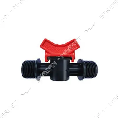 Кран с наружной резьбой SL-011-10 3/4" для продления пластиковой трубы с трубой 70шт                