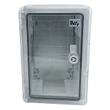 Корпус пластиковый Techno Systems ЩМПп-300х200х130мм прозрачная дверца ABS IP65                     