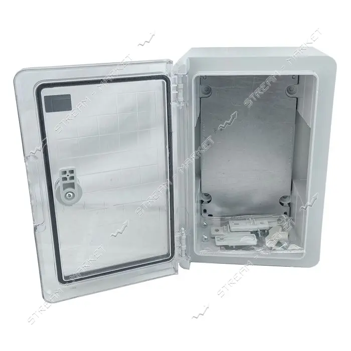 Корпус пластиковый Techno Systems ЩМПп-300х200х130мм прозрачная дверца ABS IP65                     