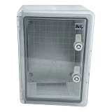 Корпус пластиковый Techno Systems ЩМПп-350х250х150мм прозрачная дверца ABS IP65                     