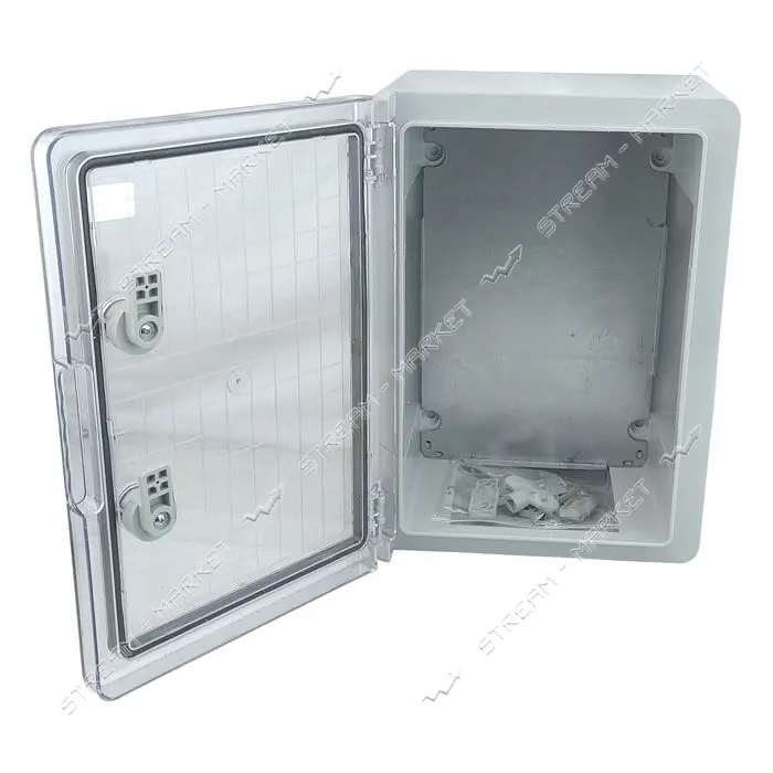 Корпус пластиковый Techno Systems ЩМПп-350х250х150мм прозрачная дверца ABS IP65                     