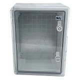 Корпус пластиковый Techno Systems ЩМПп-400х300х170мм прозрачная дверца ABS IP65                     