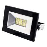 LED прожектор Lemanso 10W IP65 холодный 6500К 600lm Посейдон черный