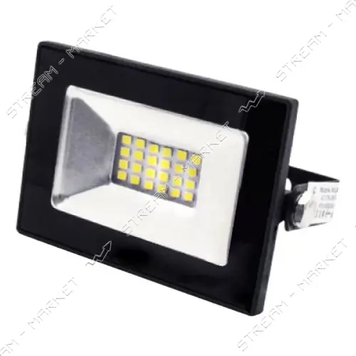 LED прожектор Lemanso 10W IP65 холодный 6500К 600lm Посейдон черный