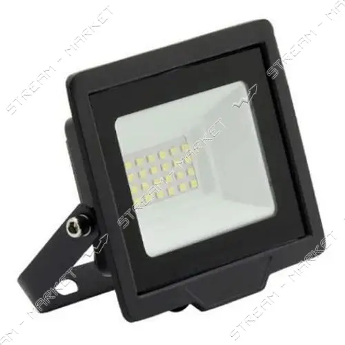 LED прожектор Lemanso 20W IP65 холодный 6500К 1600lm Посейдон черный