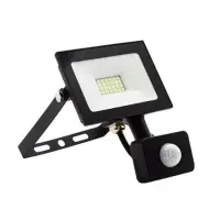 LED прожектор Lemanso c датчиком движения 20W IP65 холодный 6500К 1600lm черный                     