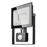 LED прожектор Lemanso c датчиком движения 50W IP65 холодный 6500К 3000lm черный