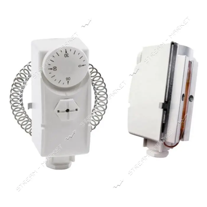 Термостат накладной ZEGOR QS-8002 механический для систем отопления 230V 0+90C                      
