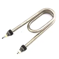 ТЭН водяной нержавейка скрепка d13мм 4кВт штуцер М22 с гайками Винница                              