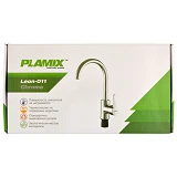Смеситель для кухни Plamix Leon-011 Chrome ухо на гайке без подводки пластиковый