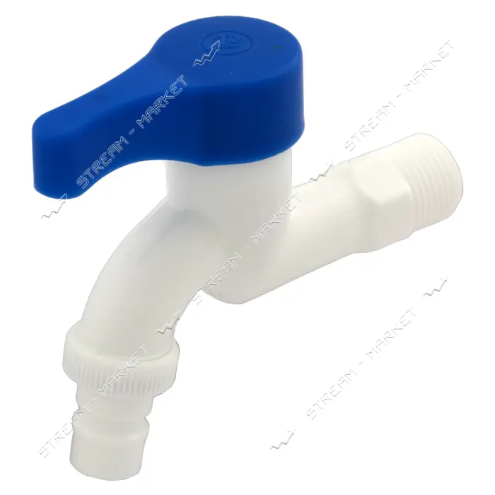 Кран для одной воды Plamix MONO-003 White пластиковый без подводки