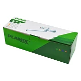 Смеситель для ванны длинный Plamix Omega-140 White без шланга и лейки пластик корпус букса 1/2"