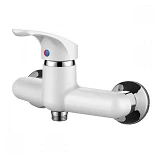 Смеситель для душевой кабины Plamix Afina-003 White без шланга и лейки пластиковый картридж 40мм    
