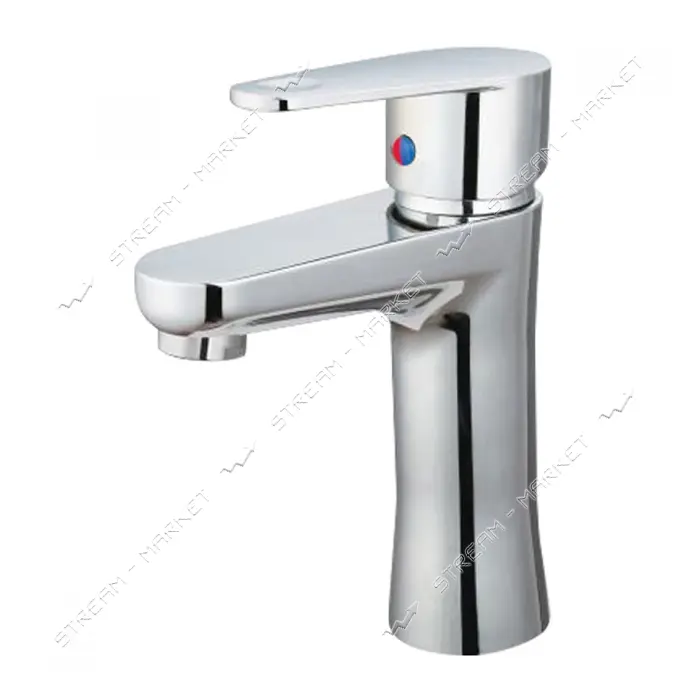 Смеситель для умывальника Plamix Vega-001 Chrome без подводки пластиковый корпус картридж 35мм      