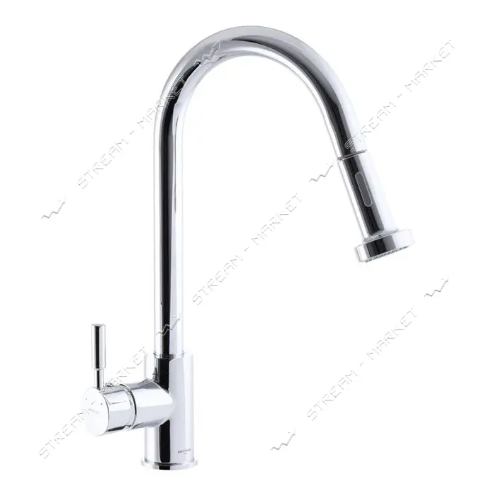 Смеситель для кухни Mixxus Premium Hans 014 с выдвижной лейкой                                      