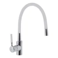 Змішувач для кухні Mixxus Premium Rio 011 Refl White з силіконовим зливом                           