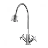 Смеситель для кухни Mixxus DVE-011 Reflector с рефлекторным изливом из нержавеющей стали