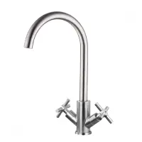 Смеситель для кухни Mixxus DVE-011 из нержавеющей стали SUS304 букса 1/2"                           