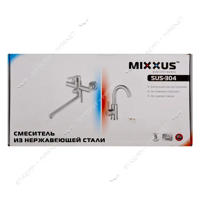 Смеситель для холодной воды из нержавеющей стали Mixxus MONO-01.SUS304